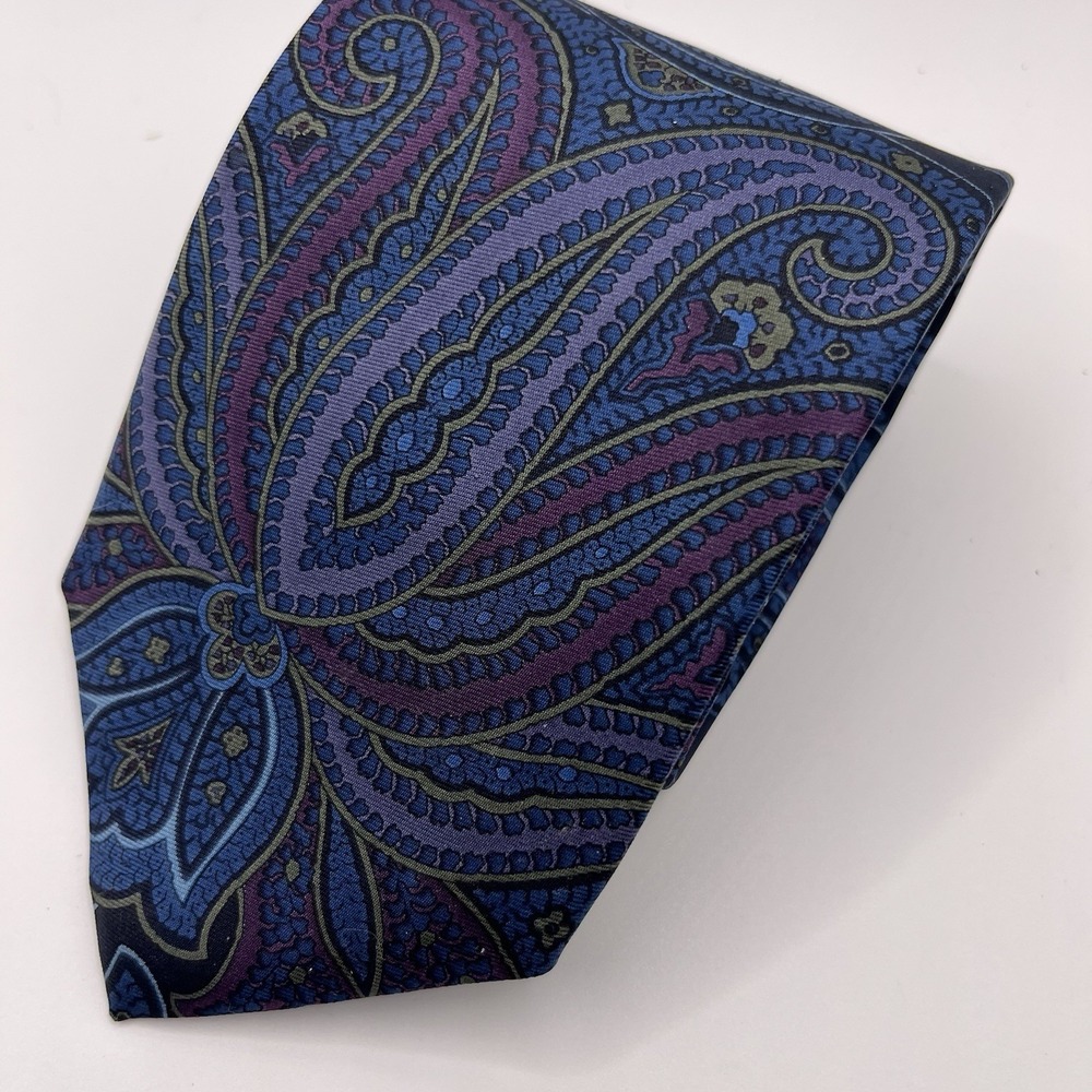 BROOKS BROTHERS 346 Silk Necktie Paisley‎ Print